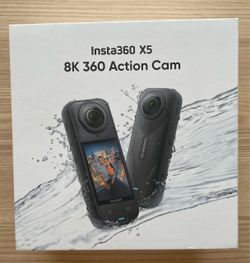 NEW Insta360 X5 Camera, 7 Batteries, Cage, Dive Case, 2 Filter Sets, 2 Cases NEW