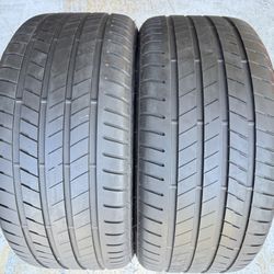 Two Premium Tires 275/40/20 Bridgestone Alenza 001 Runflats Like New With 85-90% Left Good Deal BMW X3 