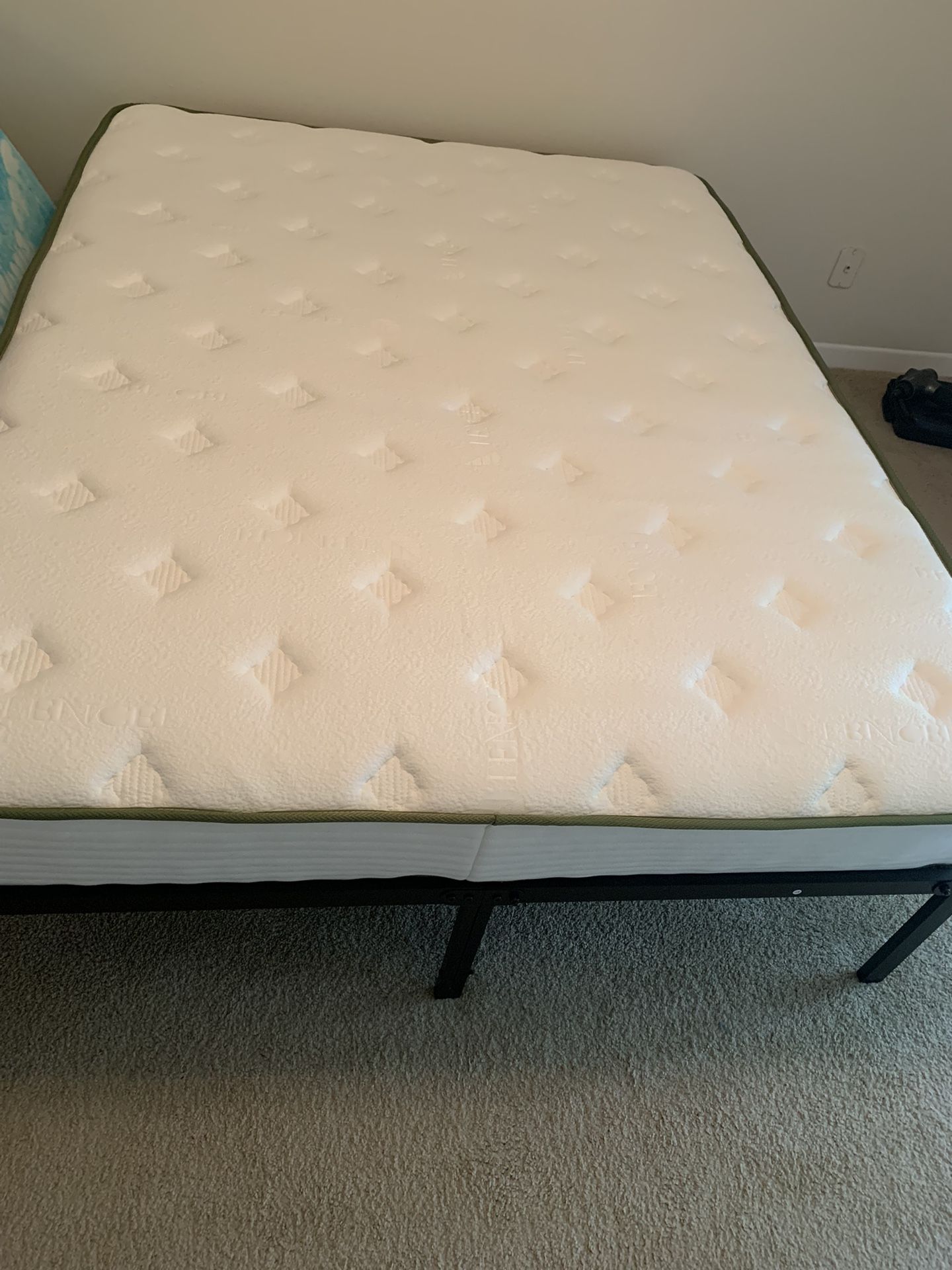 Queen Mattress And Platform Frame  $175.00