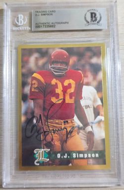 OJ Simpson Authentic Autograph