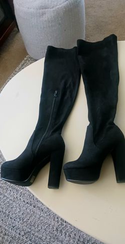 Black Over the Knee Boots, Size 5