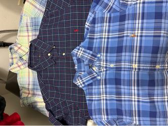 Lot (12) Polo Ralph  Lauren Oxford dress shirts Size L