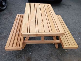 Handmade Cedar Child's Picnic Table