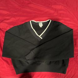 SIZE WOMAN SMALL PINK Victoria’s Secret Black V-Neck Long Sleeve Top