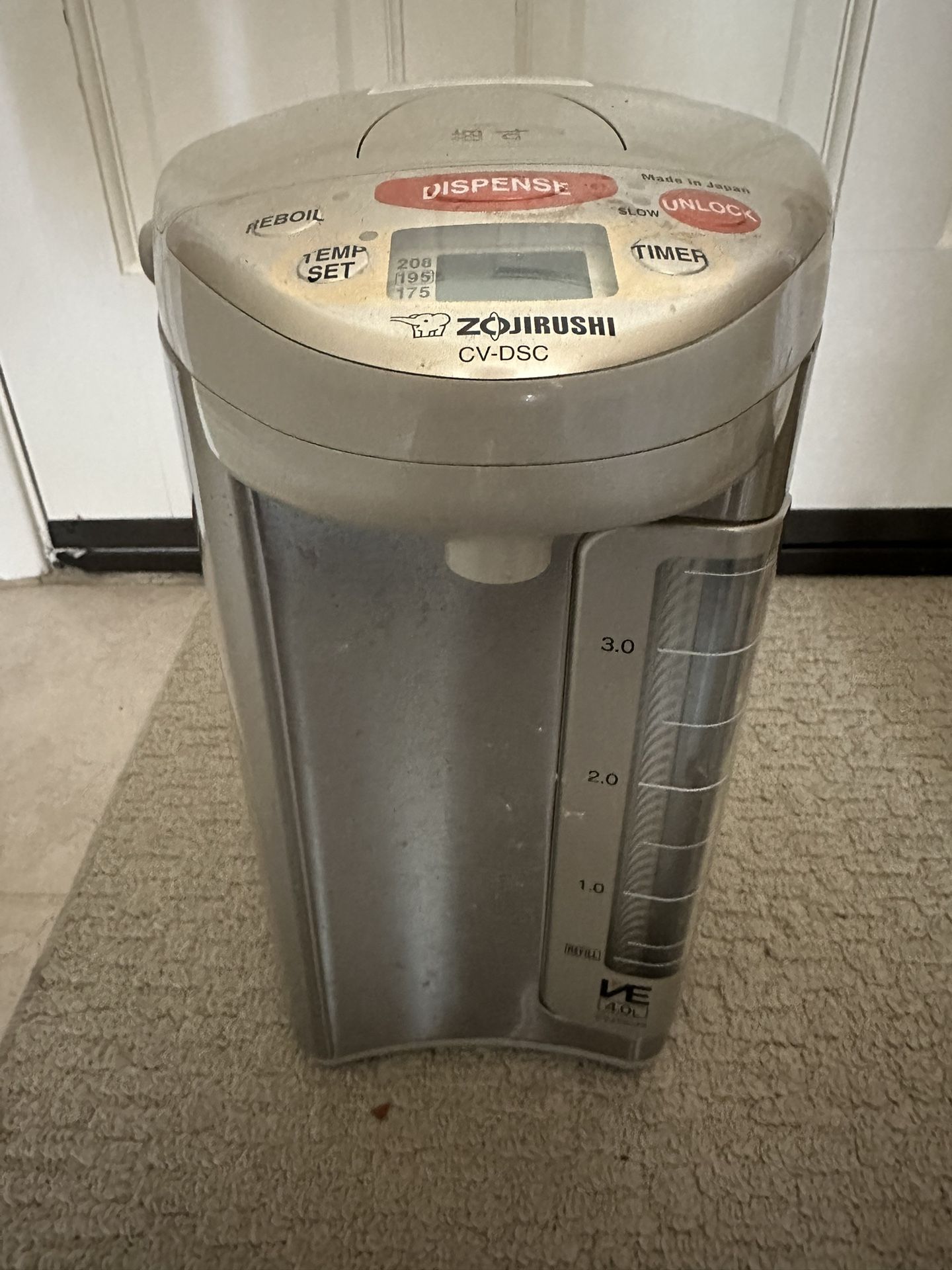 Zojirushi CV-DSC40 VE Hybrid Water Boiler and Warmer