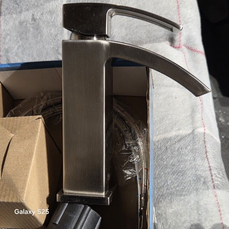 Friho Single Handle Waterfall Spout Brushed Nickel