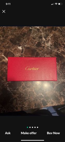 Cartier Glasses With A Certification Card
