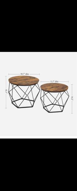 Coffee table set of 2