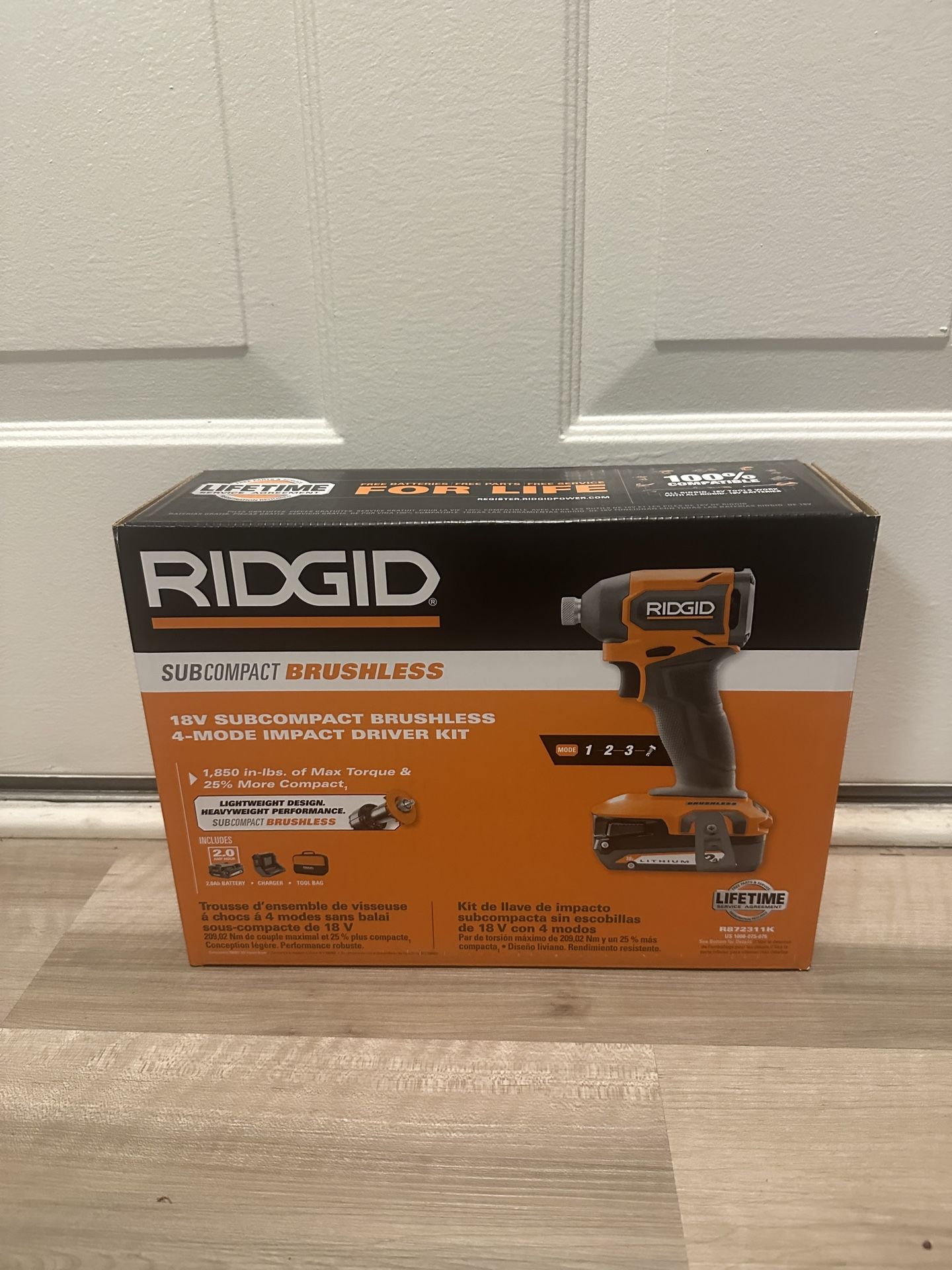 Rigid 18V brushless impact New