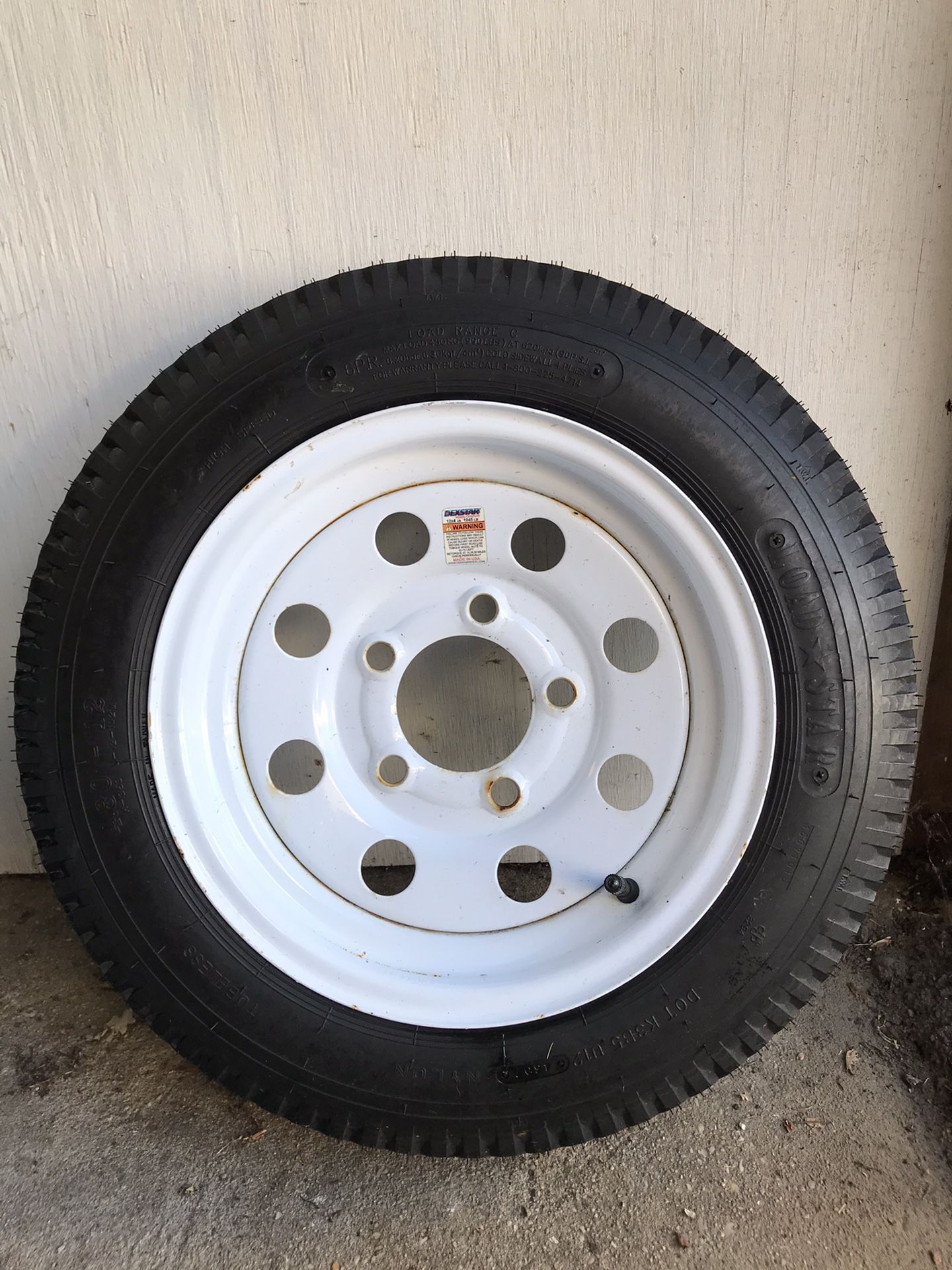 Load star trailer spare tire