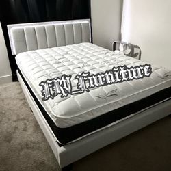 New Queen Bed Frame With Mattress 