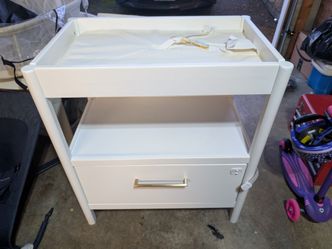 Changing table with large drawer
