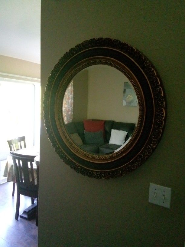 Round Antique Mirror