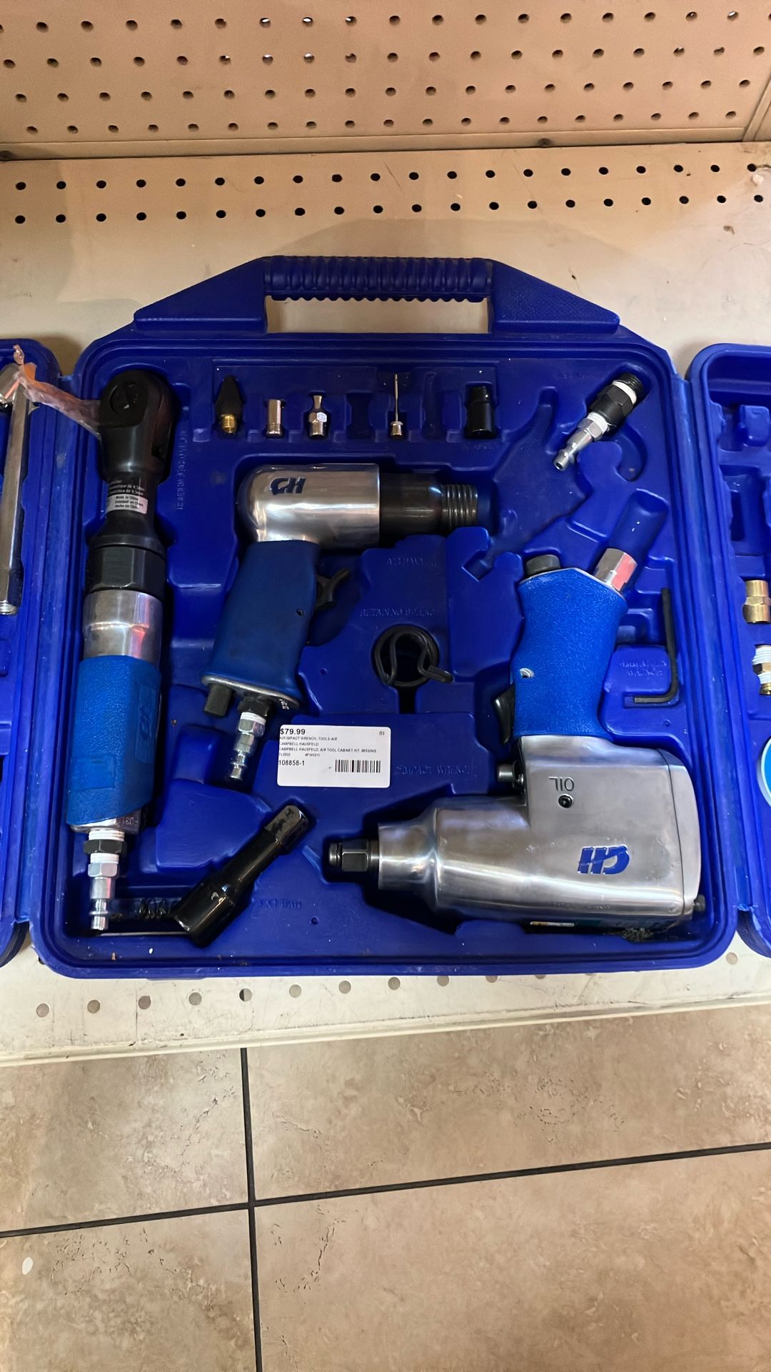 Campbell Hausfeld Air Impact Wrench Set #108858-1 MJ