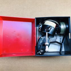 Vintage MITCHELL 300 Fishing Reel in hard plastic box
