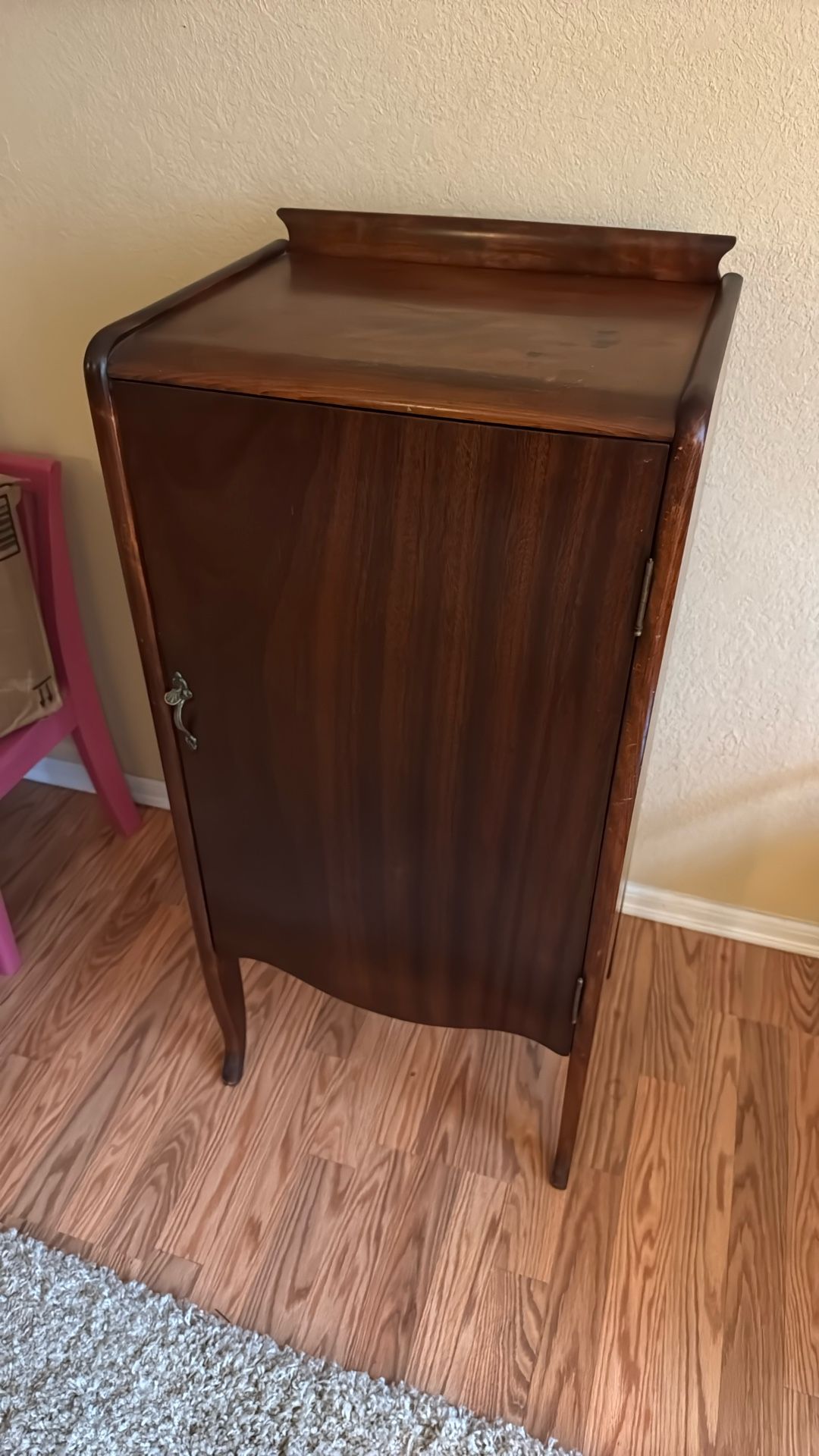 Mid- Century Modern Walnut Record Cabinet