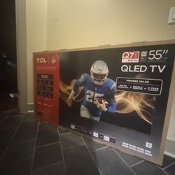Brand New In Box TCL 55” QLED Smart Tv