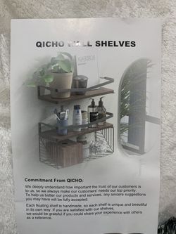 Qicho Wall Shelves Dark Brown
