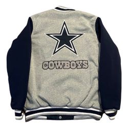 Dallas Cowboys JH Design Reversible Full-Snap Hoodie – Navy/Gray