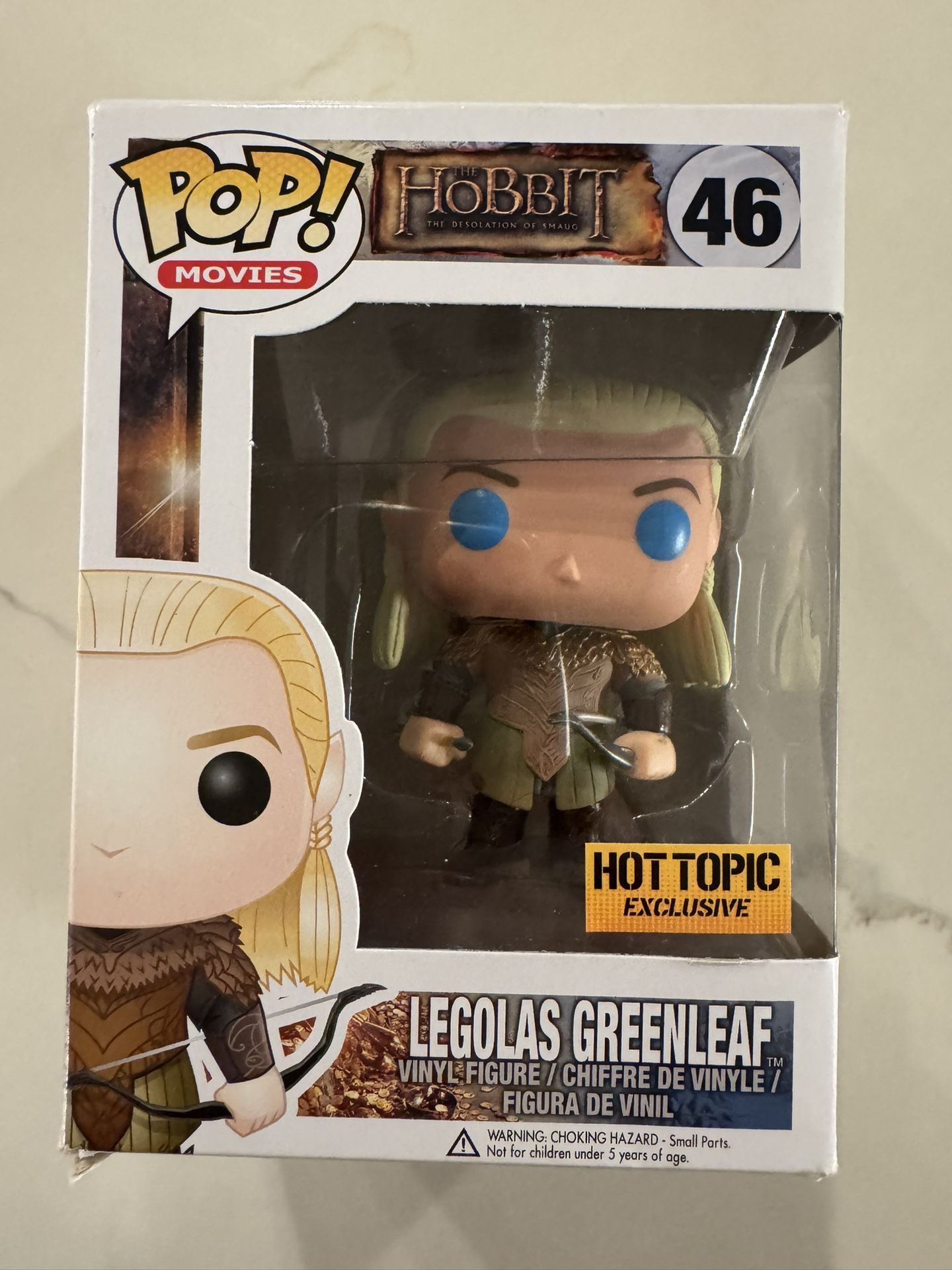 Funko Pop LOTR The Hobbit Legolas Greenleaf  #46 Hot Topic Exclusive - Blue Eyes