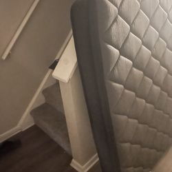 Queen Sized Bed LED Frame With Mattress 