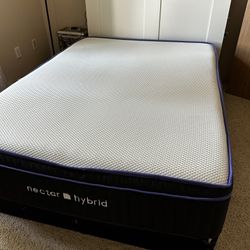 Mattress Nectar Hybrid Queen And Backboard