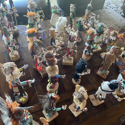 30 Kachina Like Dolls Figures Collection 