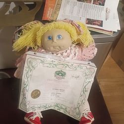 Cabbage patch dolls with certificate