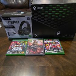 Xbox Series X + Headset and Games