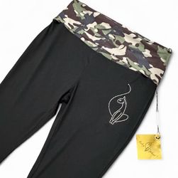 Baby Phat Fold Over Flare Leggings