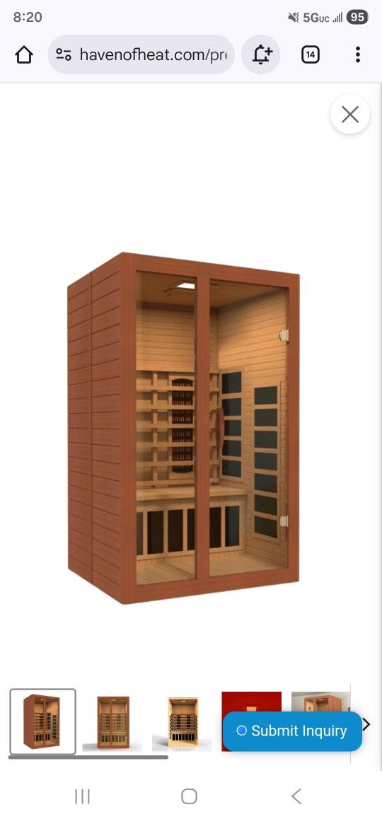 New In Box  2 Person Suana 