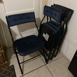 Foldable Dining Chairs w/ Cushioned Seats – Space-Saving