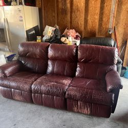 Red Leather Couch