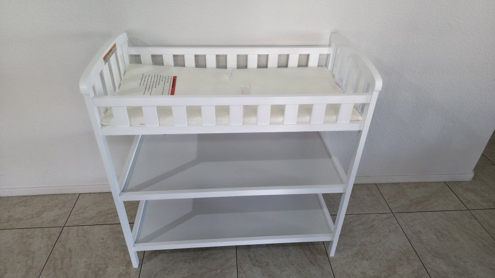 Baby Changer 3-Tier Shelve White