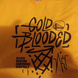 2023 Golden State Warriors Playoffs Gold Blooded Semifinals T Shirt 5/2  NEW