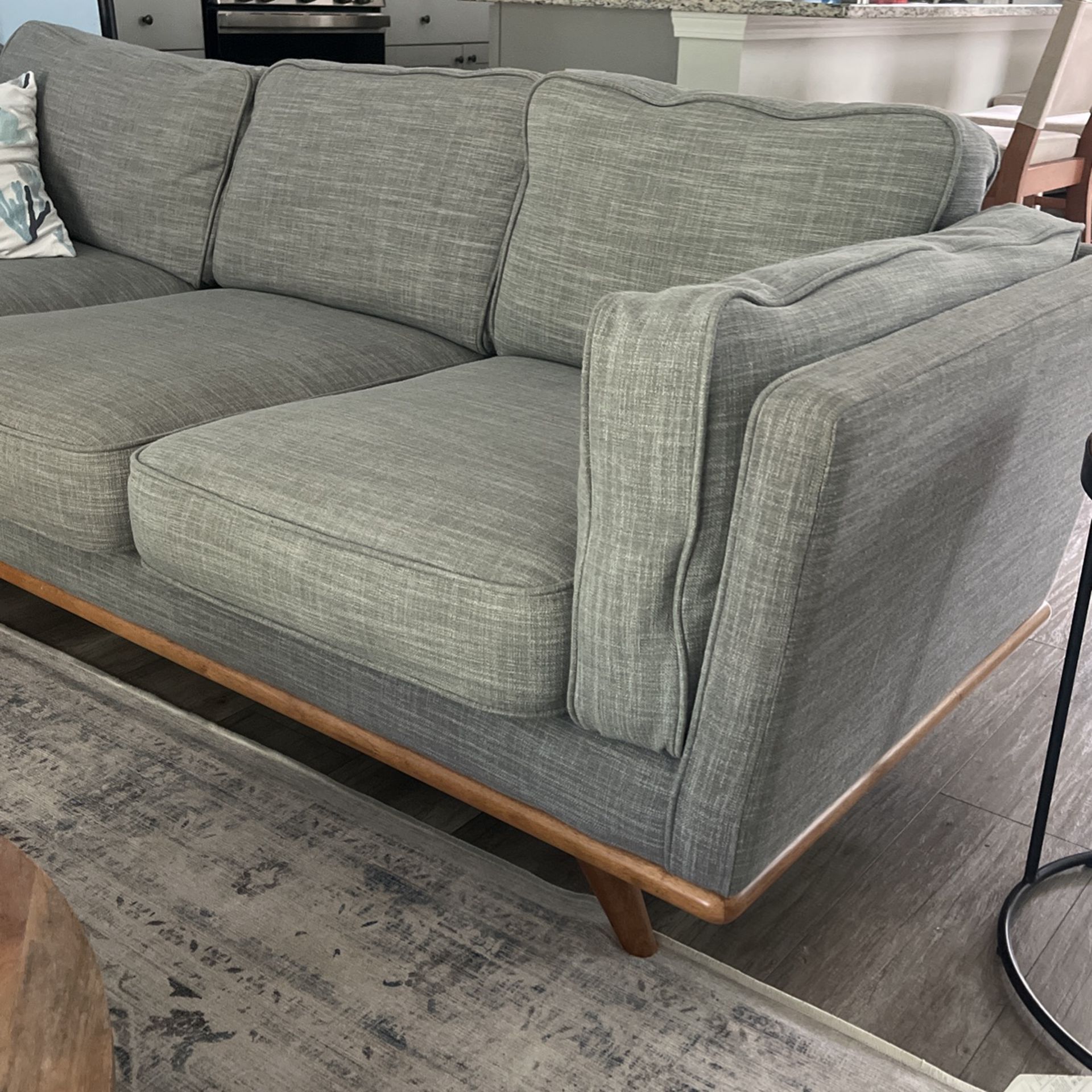 Article Sectional Couch Timber Pebble Gray