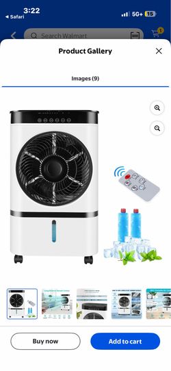 Air Cooler Portable Evaporative Air Cooler Fan with Remote Control Casters Suitable for Home Office