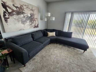 Modern gray sectional