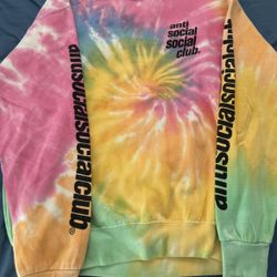 Anti Social Social Club  TyeDye Sweatshirt  Men’s S  Gently Used Like New