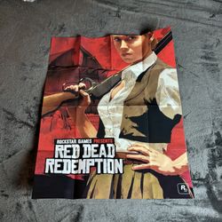 Huge red dead redemption map/ poster 