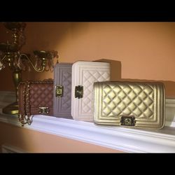 New Quilted Shoulder Bag Chain Strap (Blush Pink Available)