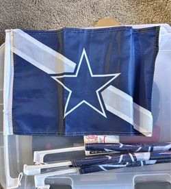 Cowboys car flag