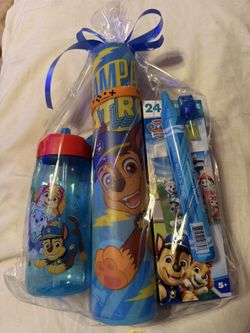 Adorable Paw Patrol Gift Basket ! Perfect For A Christmas Gift Or A Birthday Gift