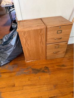 Wooden file cabinets