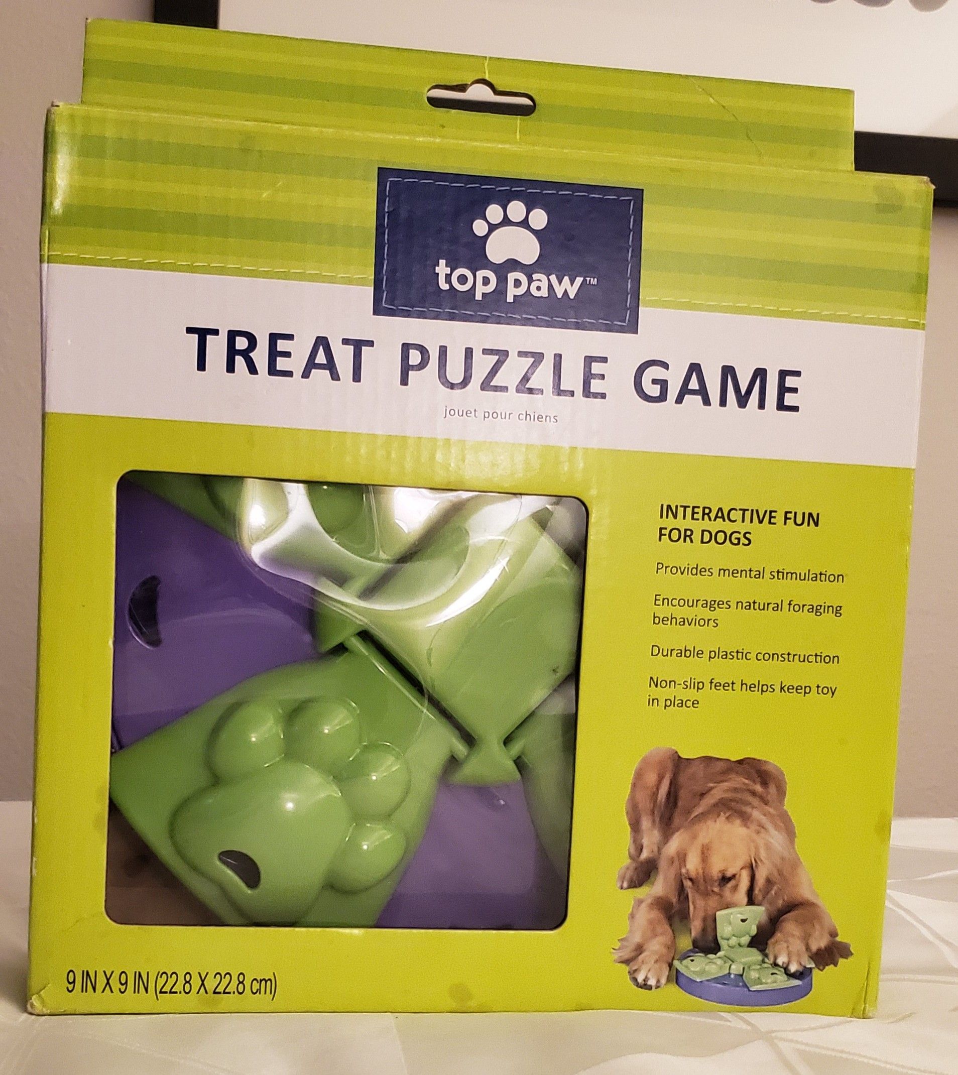 NEW IN BOX "TOP PAW" TREAT PUZZLE GAME 9 X 9 " INCHES