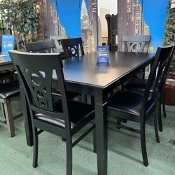 🔥Hot Deal🔥Brand New 7pc Dining Set: Table With Six Chairs $599, Finance Available, Delivery Available 