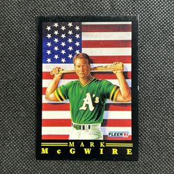 Mark McGwire 1991 Fleer Baseball Pro-Visions Oakland A's Athletics #4