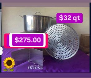 Olla Tamalera Vaporera 32qt Capacidad 120 Tamales Birria Pozole Menudo Barbacoa Especial $275.00