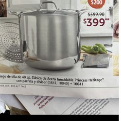 Olla Tamalera De 40 Qts De Princes Hause 