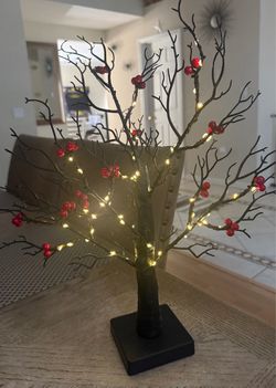 Halloween/Xmas Light Up Black Tree